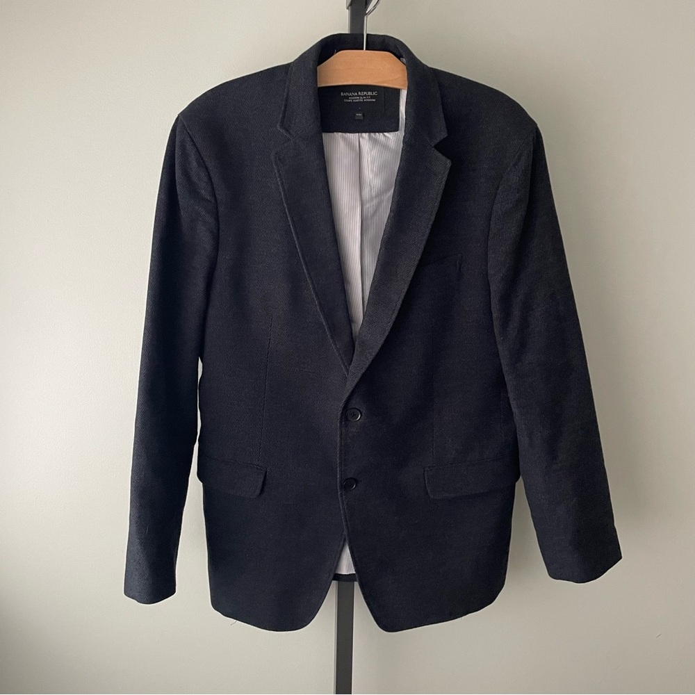 Banana Republic Modern Slim Fit Sports Coat Blazer Jacket Cotton Blend Men 44R